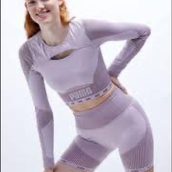 Puma Training running Lycra lifestyle tights pants shorts - Picture 2 of 6